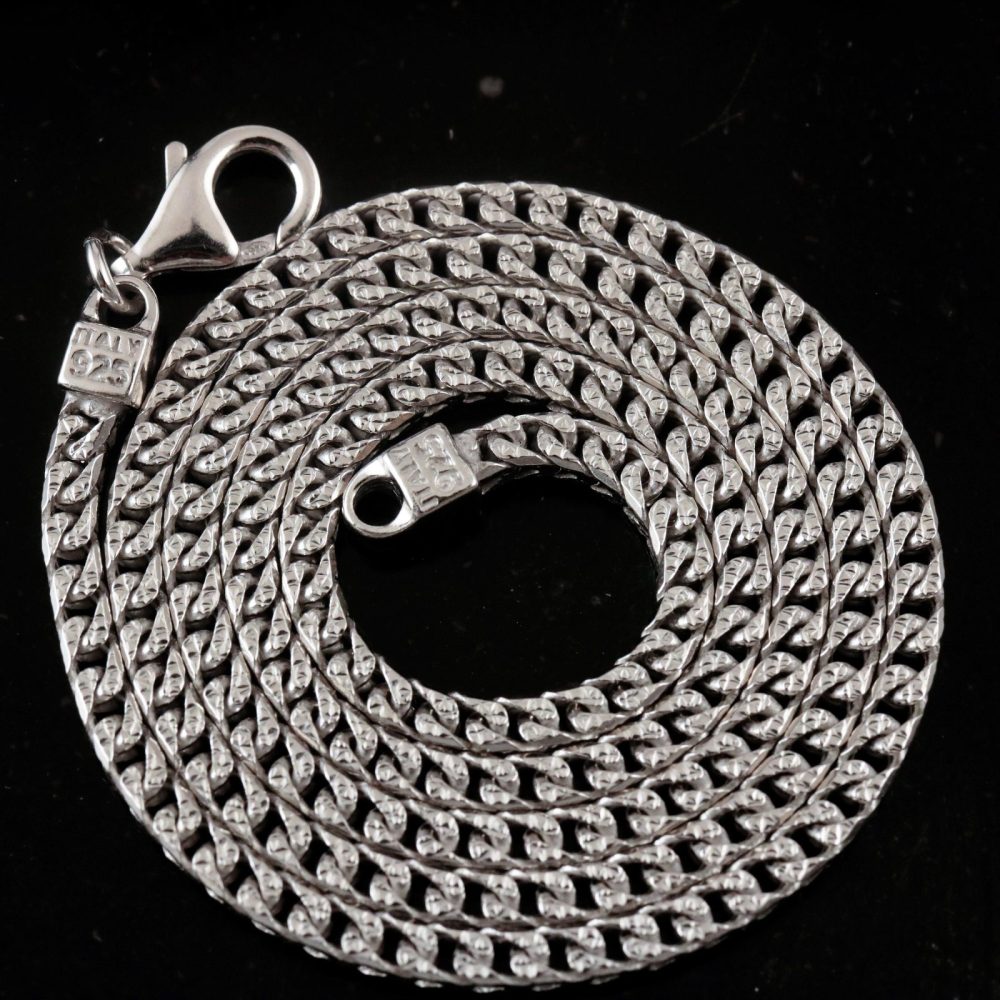 Lock Pendant in Sterling Silver (20 in)