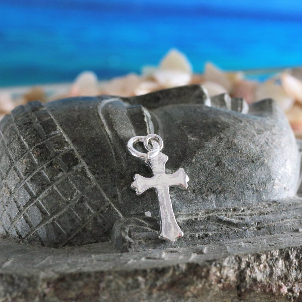 925 Silver Cross charm, 1 1/4