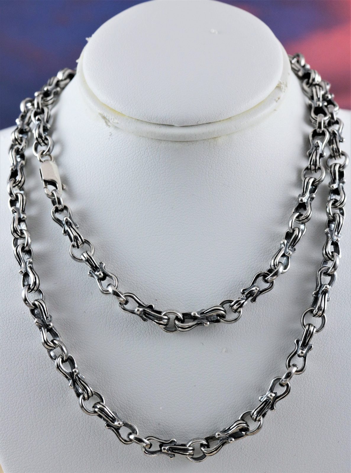 Southwest Tiger Iron & Hematite Sterling Silver Necklace | Burton's –  Burton's Gems and Opals