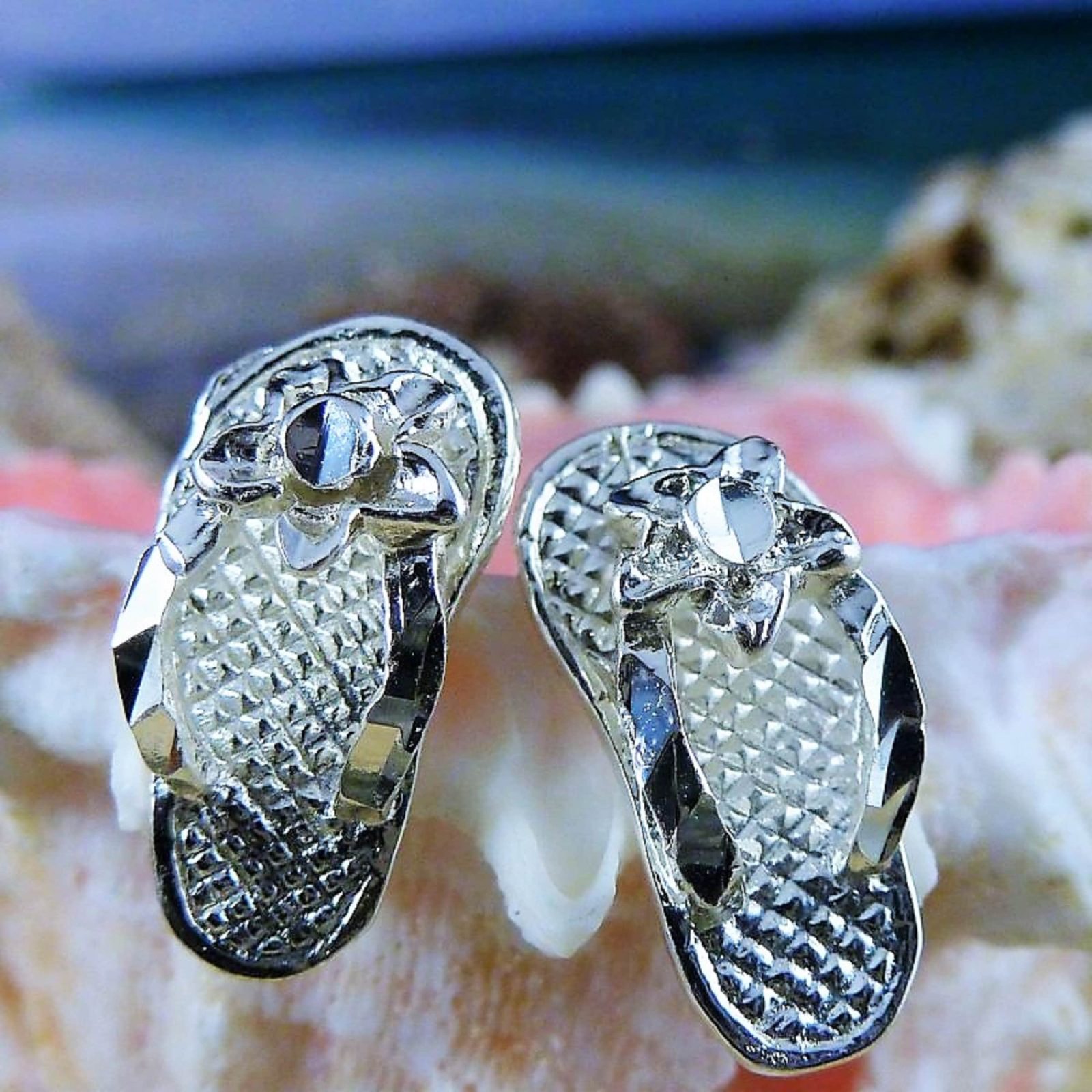 Flip flop online stud earrings