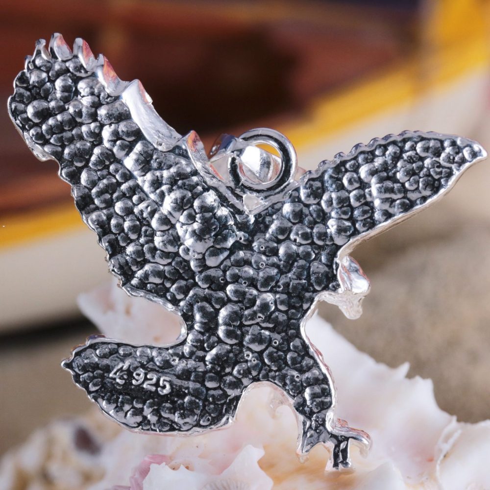 Men's Eagle Anchor Charm Pendant Necklace